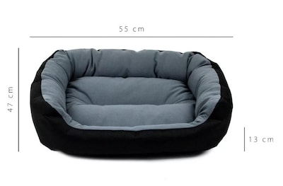 Foto 2 | Foto 2 | Cama Para Perro Pets Apparel Negra / Gris Chica Resistente