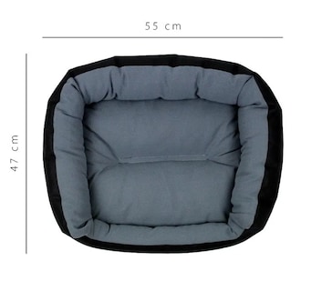 Foto 3 | Foto 3 | Cama Para Perro Pets Apparel Negra / Gris Chica Resistente