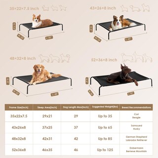 Foto 4 | Foto 4 | Cuna Elevada Para Perros Eheyciga Para Perros Grandes De 35 A 125 Libras - Venta Internacional.