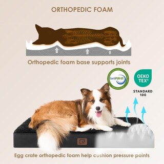Foto 2 | Foto 2 | Cama Ortopédica Para Perros Eheyciga Xl Para Perros Extragrandes, Color Negro - Venta Internacional.