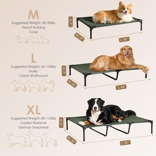 Foto 4 | Foto 4 | Cuna Elevada Para Perros Eheyciga De 112 Cm Con Marco Para Perros Grandes - Venta Internacional.