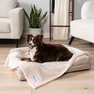 Foto 3 | Foto 3 | Manta Para Perros Petami Fluffy, Suave Forro Polar Sherpa De Color Beige, 24 X 32 Pulgadas - Venta Internacional.