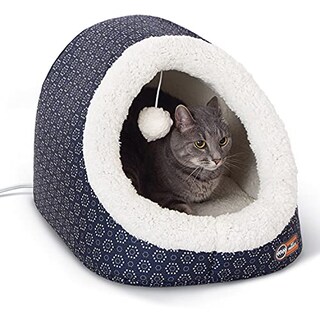 Foto 1 | Foto 1 | Cama Para Gatos K&h Pet Products Thermo-pet Cave Heated Navy - Venta Internacional.
