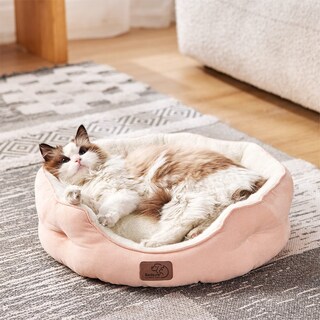 Foto 2 | Foto 2 | Cama Para Mascotas Para Perros Y Gatos Pequeños, Lavable, 50 Cm, Rosa - Venta Internacional.