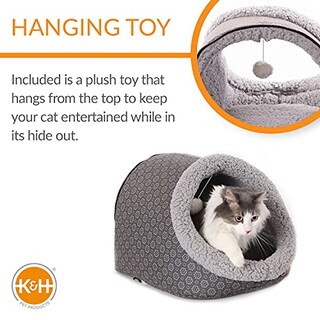 Foto 4 | Foto 4 | Cama Para Gatos K&h Pet Products Thermo-pet Cave Heated Grey - Venta Internacional.