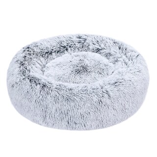 Foto 1 | Foto 1 | Cama Para Mascotas Amazon Basics Donut De Piel Sintética Para Perro, Color Gris, 58 X 58 Cm - Venta Internacional.