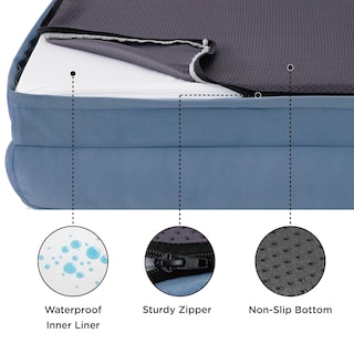 Foto 3 | Foto 3 | Cama Ortopédica Para Perros Extragrandes, De Mezclilla Desteñida - Venta Internacional.