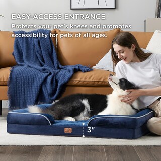 Foto 5 | Foto 5 | Cama Ortopédica Para Perros Extragrandes, Tamaño Xl, Color Azul Marino - Venta Internacional.