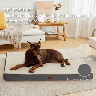 Foto 2 | Foto 2 | Cama Ortopédica Jumbo Xxl Para Perros Grandes, Color Gris - Venta Internacional.