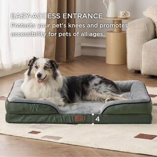 Foto 5 | Foto 5 | Cama Para Perros Bedsure Orthopedic Xl Para Perros Extragrandes, Color Verde Oscuro - Venta Internacional.