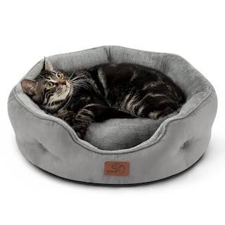 Foto 1 | Foto 1 | Cama Para Mascotas Para Perros Y Gatos Pequeños, Redonda, Gris, 50 Cm - Venta Internacional.