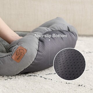 Foto 2 | Foto 2 | Cama Para Mascotas Para Perros Y Gatos Pequeños, Redonda, Gris, 50 Cm - Venta Internacional.