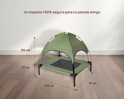 Foto 3 | Foto 3 | Cama Elevada Con Domo Luma Xl Verde