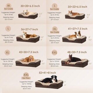 Foto 5 | Foto 5 | Cama Para Perros Eheyciga De Espuma Viscoelástica Para Tamaño Mediano Con Resistencia Al Agua - Venta Internacional.
