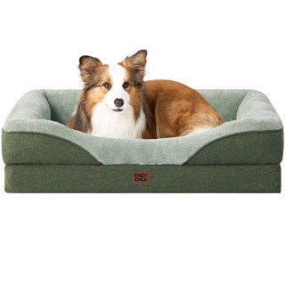 Foto 1 | Foto 1 | Cama Para Perros Eheyciga De Espuma Viscoelástica Para Tamaño Mediano, Impermeable, Verde - Venta Internacional.
