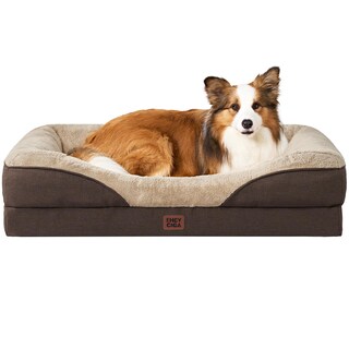 Foto 1 | Foto 1 | Cama Para Perros Eheyciga De Espuma Viscoelástica Para Perros Grandes, Impermeable, Marrón - Venta Internacional.