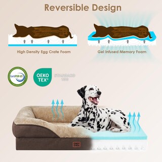 Foto 3 | Foto 3 | Cama Para Perros Eheyciga Memory Foam Xl, Ortopédica, Impermeable, 48 X 35 X 7.5 Pulgadas - Venta Internacional.