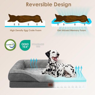 Foto 3 | Foto 3 | Cama Para Perros Eheyciga Memory Foam Xl, Ortopédica, Impermeable, 48 X 35 X 19 Cm - Venta Internacional.
