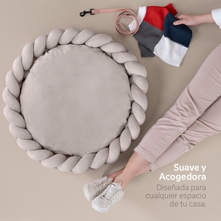Foto 2 | Foto 2 | Cama Redonda Para Perro Y Gato Esquimal Beige Mediana Antiestrés