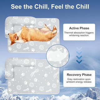 Foto 3 | Foto 3 | Alfombrilla Refrescante Para Perros Mh Mylune Home De 44 X 32 Cm Con Almohadas De Apoyo - Venta Internacional.
