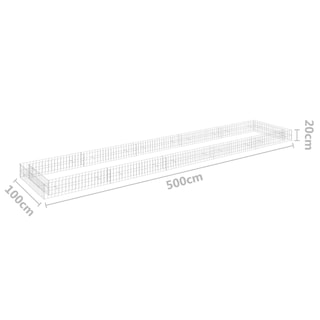 Foto 7 | Foto 7 | Cama Elevada Gabion Vidaxl De Acero Galvanizado 200x100x20 Cm - Venta Internacional.