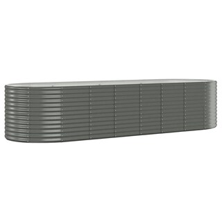 Foto 3 | Foto 3 | Cama De Jardín Elevada Vidaxl De Acero Con Recubrimiento En Polvo Tamaño Grande Gris - Venta Internacional.