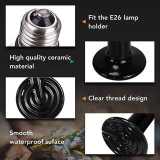 Foto 3 | Foto 3 | Combo De Lámpara De Calor, Bombilla Y Lámpara Tipo Pinza Simple Deluxe, 150 W, 2 Unidades - Venta Internacional.