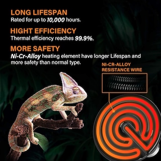 Foto 5 | Foto 5 | Lámpara De Calor Para Reptiles Simple Deluxe, De Cerámica, 150 W, Paquete De 2 Unidades - Venta Internacional.
