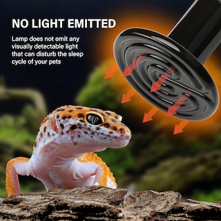 Foto 6 | Foto 6 | Lámpara De Calor Para Reptiles Healsmart 100 W Paquete De 2 Emisores De Cerámica Color Negro - Venta Internacional.