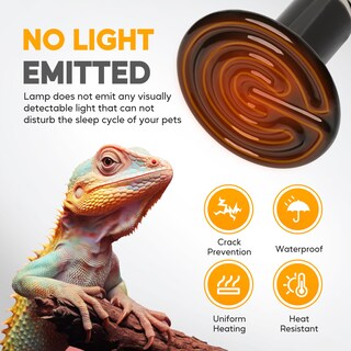 Foto 4 | Foto 4 | Lámpara De Calor Para Reptiles Healsmart Emisor De Calor De Cerámica De 100 W Paquete De 2 - Venta Internacional.