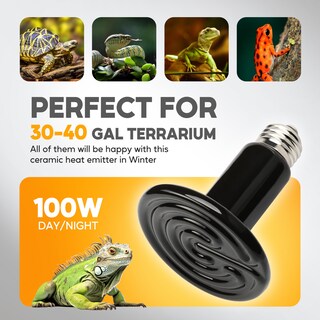 Foto 5 | Foto 5 | Lámpara De Calor Para Reptiles Healsmart Emisor De Calor De Cerámica De 100 W Paquete De 2 - Venta Internacional.