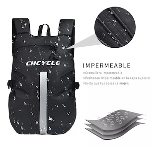 Foto 2 | Foto 2 | Mochila Reflectante Para Motocicleta, Bolsa De Casco Impermeable Eo Safe Imports Esi-12297 Negro