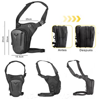 Foto 2 | Foto 2 | Piernera / Riñonera Bolsa Impermeable Para Motociclista Eo Safe Imports Esi-16537 Negro