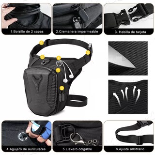 Foto 3 | Foto 3 | Piernera / Riñonera Bolsa Impermeable Para Motociclista Eo Safe Imports Esi-16537 Negro