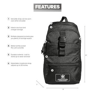 Foto 2 | Foto 2 | Bolso Bandolera Adidas Originals Utility 3.0 Negro - Venta Internacional