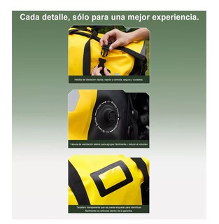 Foto 5 | Foto 5 | Bolsa De Motocicleta Belug De Gran Capacidad Paquete Equipaje Amarillo