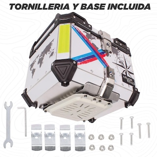 Foto 2 | Foto 2 | Caja Trasera Maleta Top Case Aluminio 45l Impermeable