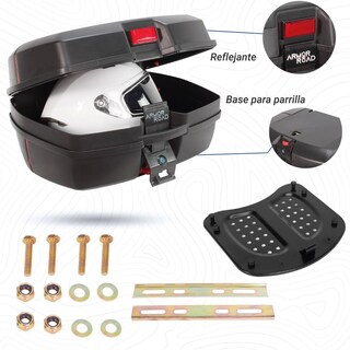 Foto 1 | Foto 1 | Caja Trasera Maleta Baul Moto 60l Universal Alta Calidad