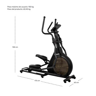 Foto 8 | Foto 8 | Elíptica Magnética Profesional Centurfit Negra para Gym con App 32 Niveles