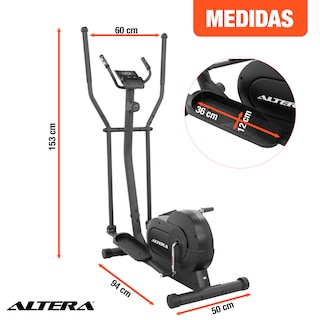 Foto 3 | Foto 3 | Escaladora Elíptica Altera con 8 Niveles de Resistencia Pantalla LCD y Asiento Ajustable