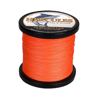 Foto 1 | Foto 1 | Línea De Pesca Trenzada Hercules, 12 Hebras, 30 Libras, 1000 M, Naranja - Venta Internacional.