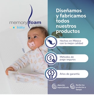 Foto 8 | Foto 8 | Memory Foam Colchón Cuna Antirreflujo, 120 X 60 X 12 A 6 Cm
