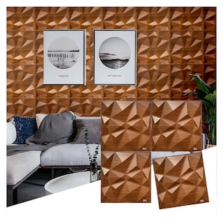 Foto 4 | Foto 4 | Panel Decorativo Pared 3D PVC 30 x 30 cm 12 Piezas