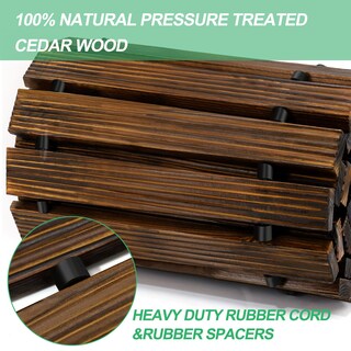 Foto 5 | Foto 5 | Garden Pathway Reliancer, Madera De Cedro Enrollable De 3,7 M, Recta - Venta Internacional.