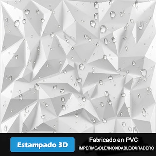 Foto 4 | Foto 4 | 20 Piezas Tablero Decorativos 3d Para Pared – 20 Piezas De 50x50 Cm | Impermeables Fáciles De Instalar Estilo Moderno Para Hog