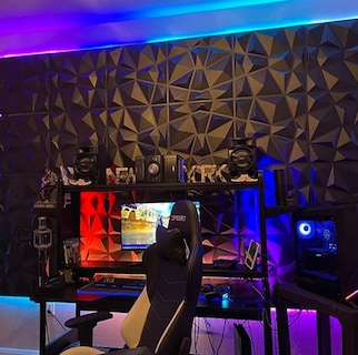 Foto 2 | Foto 2 | Paneles Decorativos 3d Para Pared Pvc 20 Piezas Color Negro