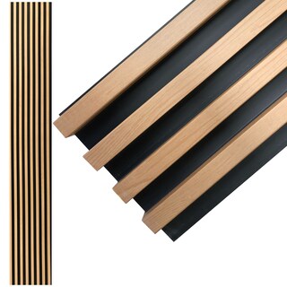 Foto 1 | Foto 1 | Lambrín Panel Decorativo Madera Wpc Roble Natural 145 x 17 cm 12 Piezas