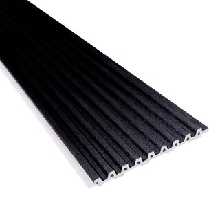 Foto 1 | Foto 1 | Panel Lambrin Decorativo Wpc 3d Acanalado Color Negro | 6 Pieza 144x12.5 Cm