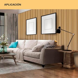 Foto 4 | Foto 4 | 9 Piezas Lambrín Decorativo Wpc Tipo Madera Café Maple Interior Y Exterior Panel Acanalado 3d 96x15.9cm