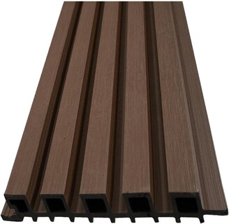 Foto 2 | Foto 2 | Lambrin Decorativo Panel Wpc 3d Acanalado Pared Interior 9 Piezas 1.89m2 96x21.9cm